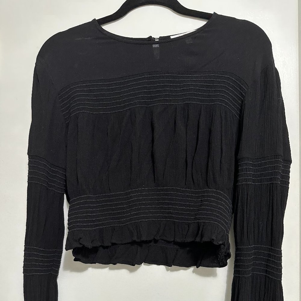 Long Sleeve Black Top